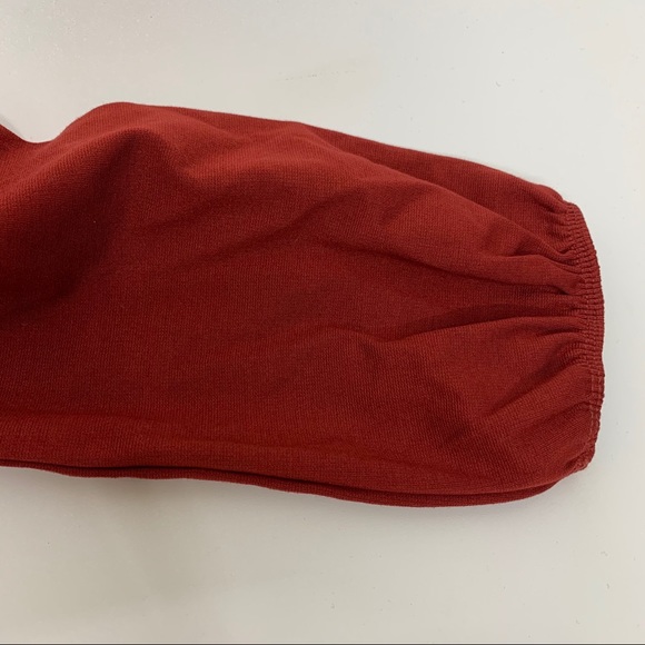 New Nwt Burnt Orange Boho Off The Shoulder Crop Top Sz Medium By Charlotte Russe - Picture 4 of 14